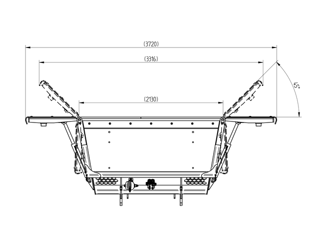 Big BM Multi purpose bucket#1700L, 2200mm